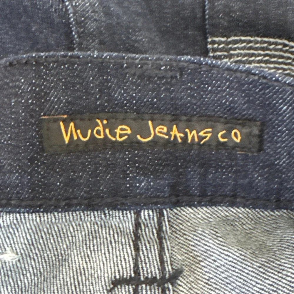 Nudie‎ jeans Men's W 29 Tape Ted Organic Dry Jeans Slim Dk Blue EUC